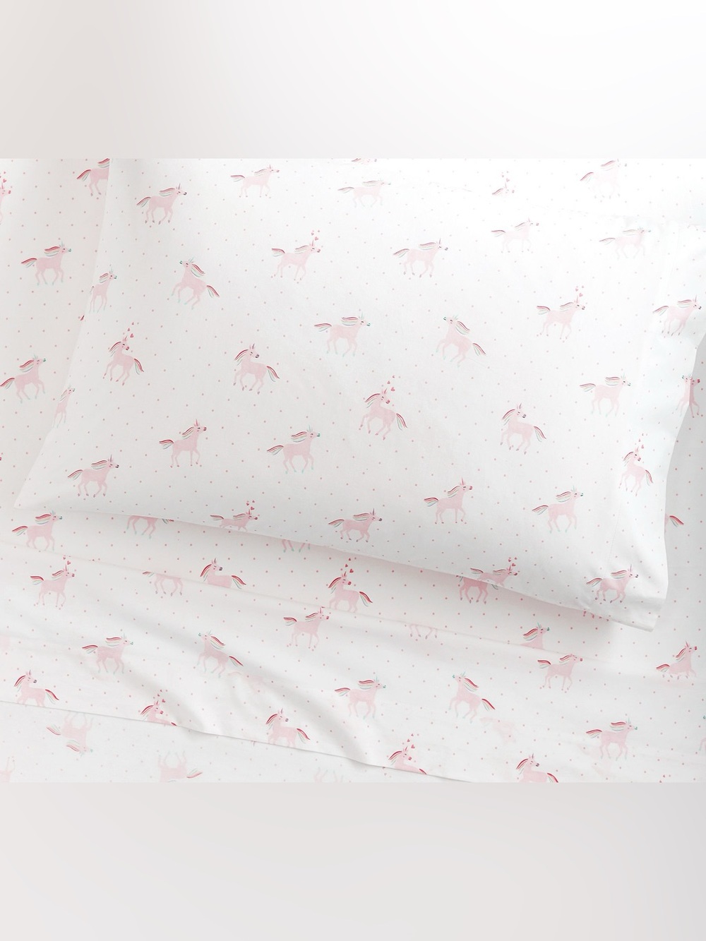 Pottery Barn Kids Pink Unicorn Bedding(Twin/Single)